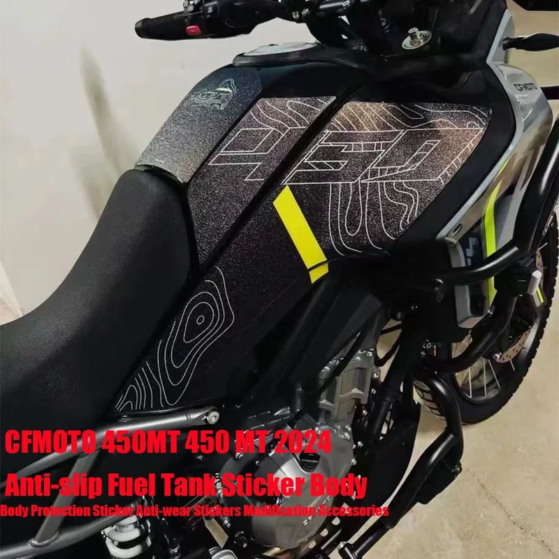 For CFMOTO 450MT 450 MT 2024 Anti-slip Fuel Tank Sticker Body Protection Sticker Anti-wear Stickers Modification Accessories