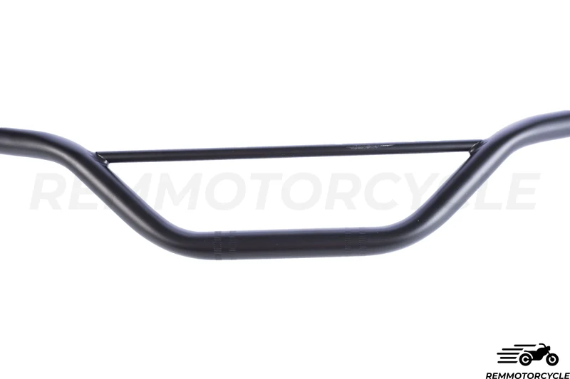 Guidon Scrambler Noir ou Chrome 22 mm