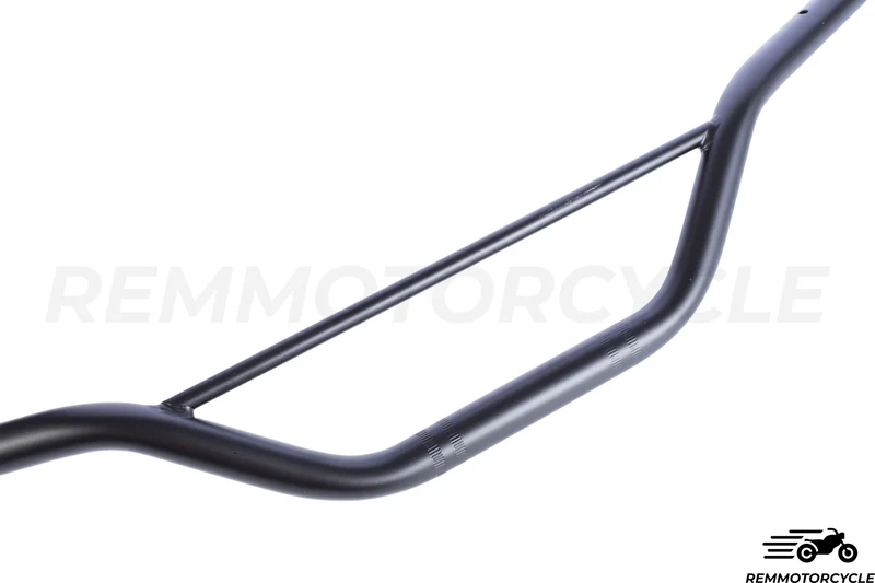 Guidon Scrambler Noir ou Chrome 22 mm