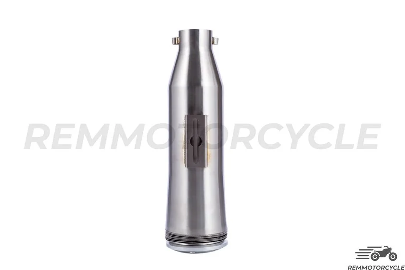 Silencieux Échappement Chrome DISC Support sur Rail