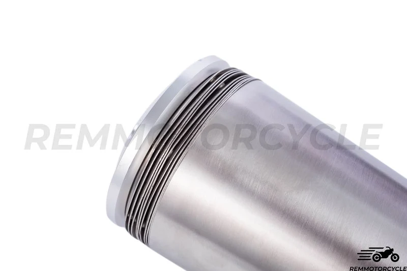 Silencieux Échappement Chrome DISC Support sur Rail