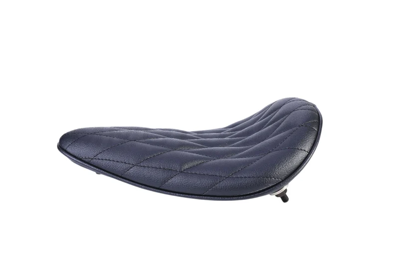 Selle Noir Bobber/Chopper Cuir Diamant