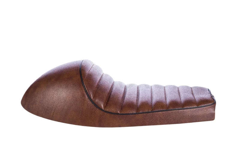 selle moto cafe racer marron