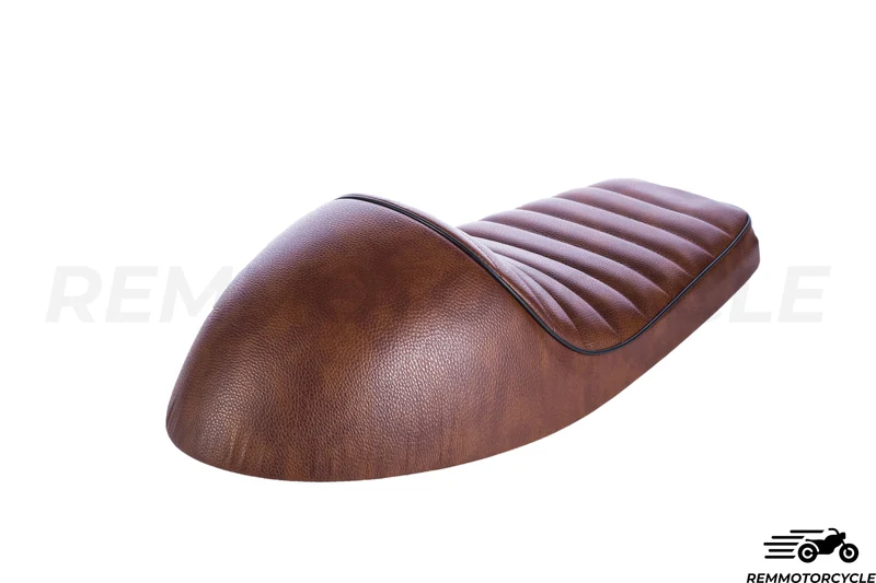 selle moto cafe racer marron
