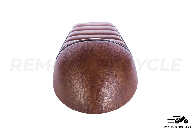 selle moto cafe racer marron