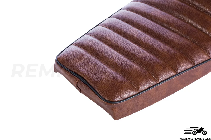 selle moto cafe racer marron