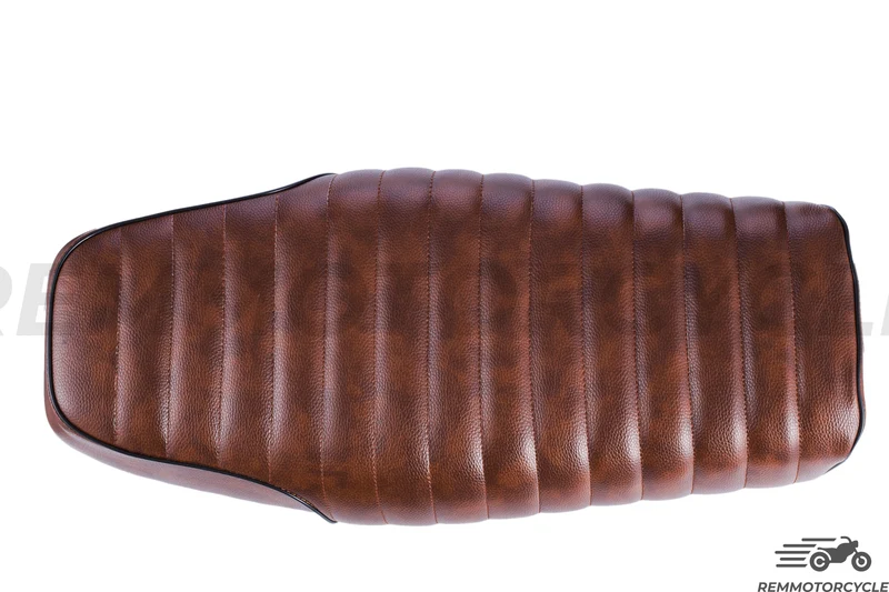 selle cafe racer biplace marron