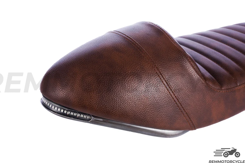 Selle Racing 2 avec Boucle à bande LED Marron