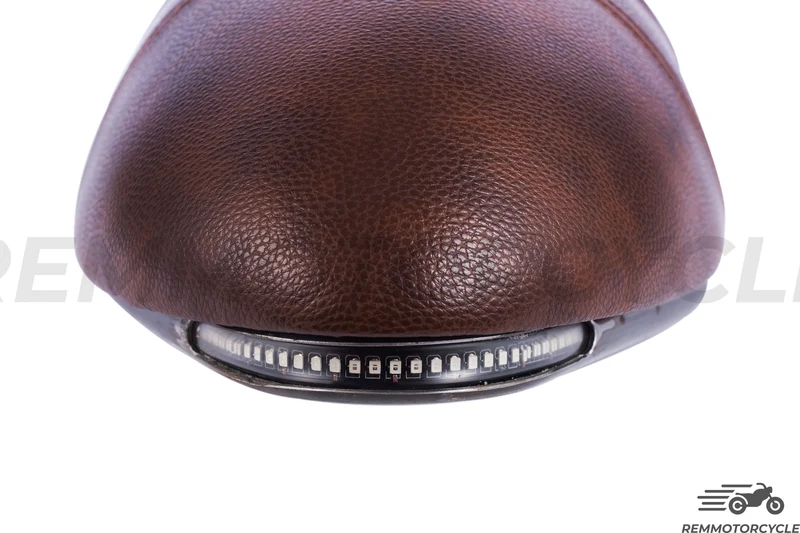 Selle Racing 2 avec Boucle à bande LED Marron