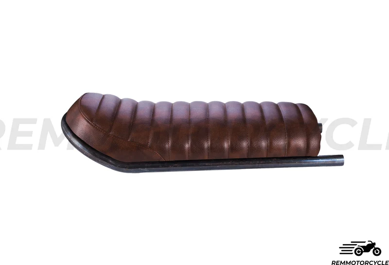 Selle Marron type 2 relevée fond en métal 50 ou 60 cm avec Boucle Avec ou Sans LED