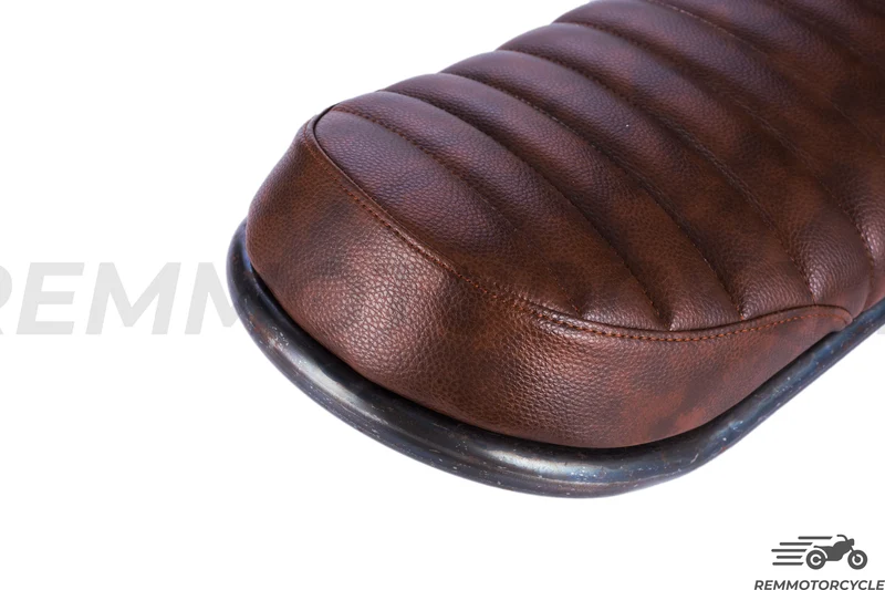 Selle Marron type 2 relevée fond en métal 50 ou 60 cm avec Boucle Avec ou Sans LED