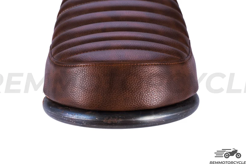 Selle Marron type 2 relevée fond en métal 50 ou 60 cm avec Boucle Avec ou Sans LED