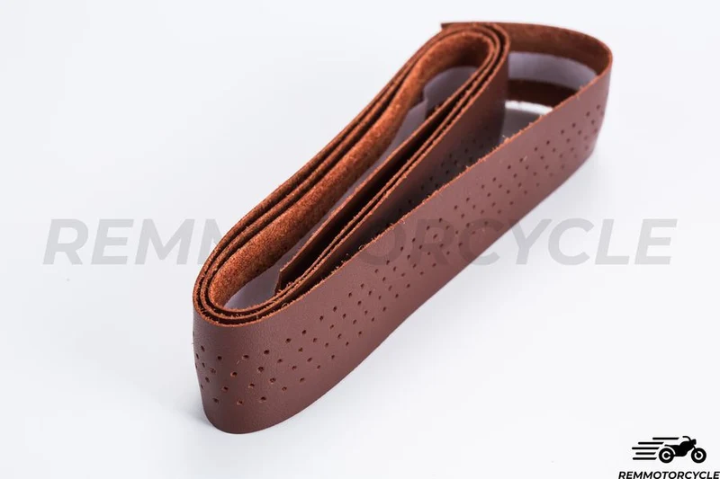 poignées moto en cuir / plusieurs couleurs disponibles