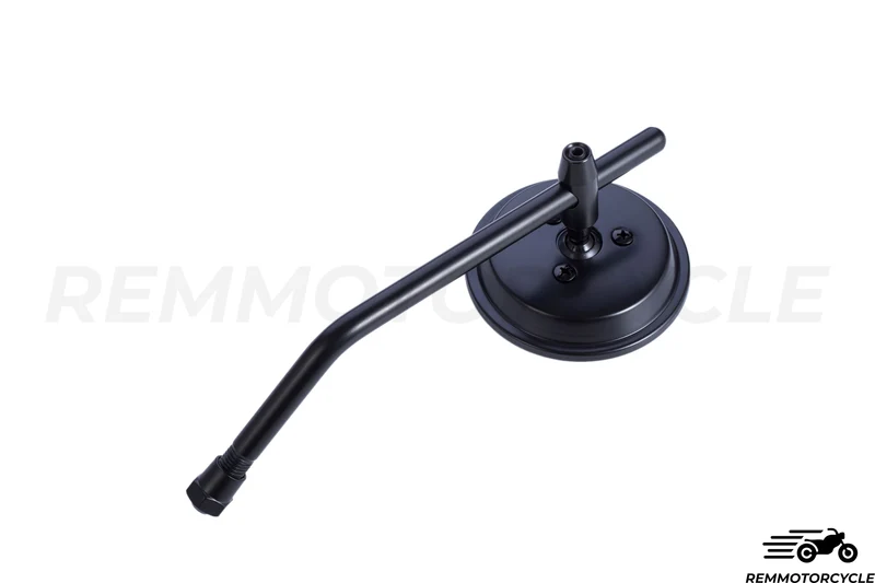Rétroviseur Supérieur Round Retro Classic Argent ou Noir 8 ou 10 mm