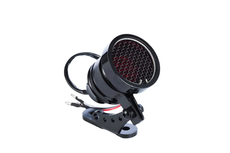 Feu arrière 12V Aluminium Grille Noir