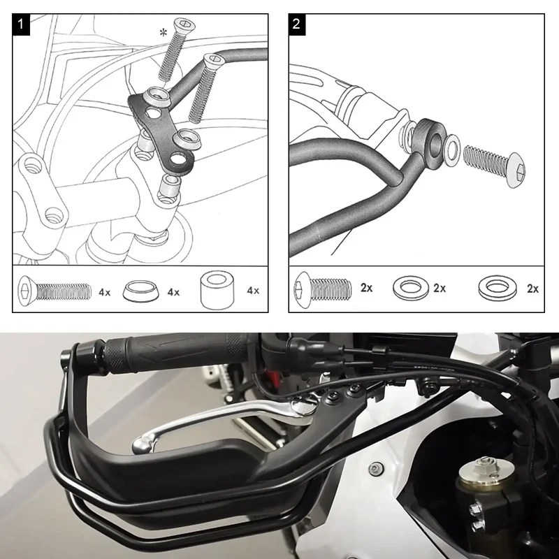 For YAMAHA TENERE 700 XTZ700 T7 T700 2019 2020 2021 2022 2023 2024 Motorcycle Handguards Handlebar Hand Guard Protection Bracket