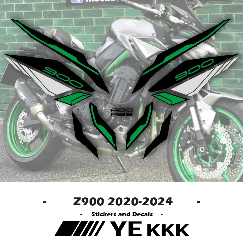 For Kawasaki Z900 2020-2024 23 24 Full Vehicle Fairing Shell Sticker Decals Z900 2020-2021 Factory Replicated Stickers