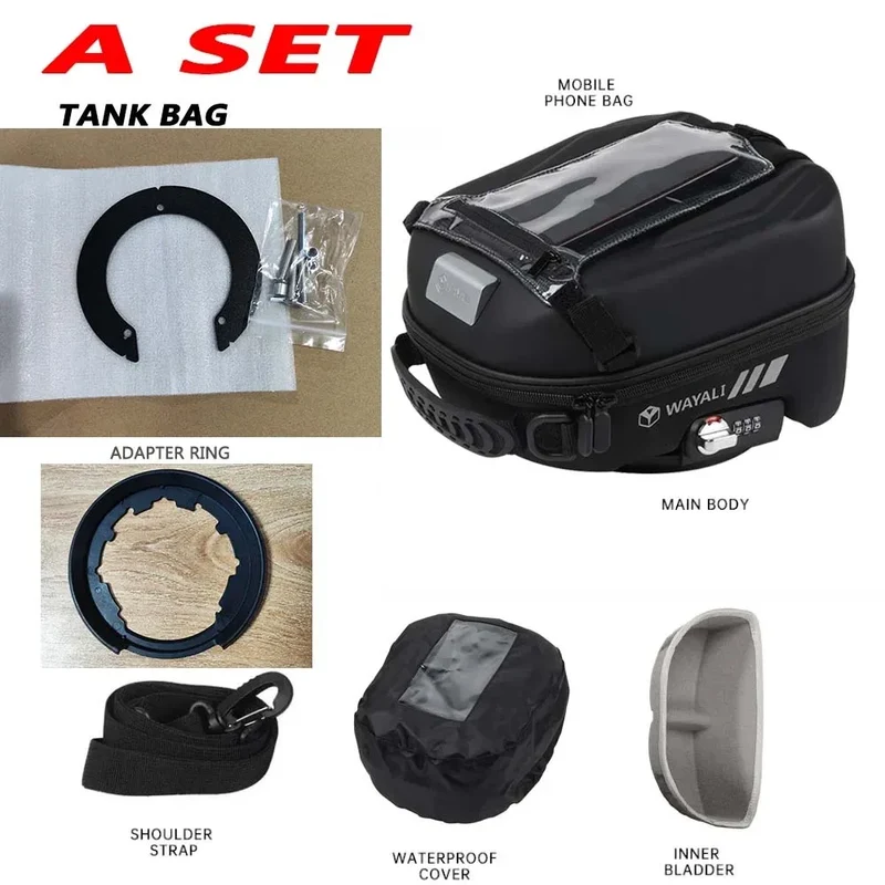 Motorcycle Fuel Tank Bag For SUZUKI V-Strom 800DE 800 DE RE 800RE Vstrom 2023 Navigation Packag Storage Bag with Lnstall Adapter
