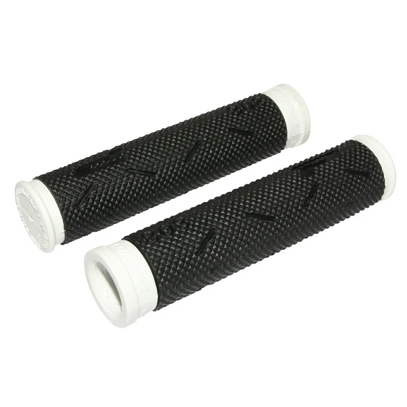 Poignée VTT Progrip 808 Noir-Blanc Ø22 mm L120 mm (Paire)