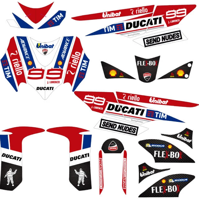 Kit pegatinas Yamaha Jog R/RR Ducati