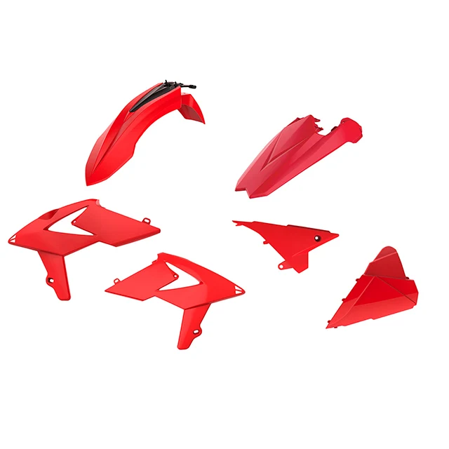 Kit de plásticos Beta RR 250/300 2T 350/400/450 4T 18-19 Polisport - rojo beta