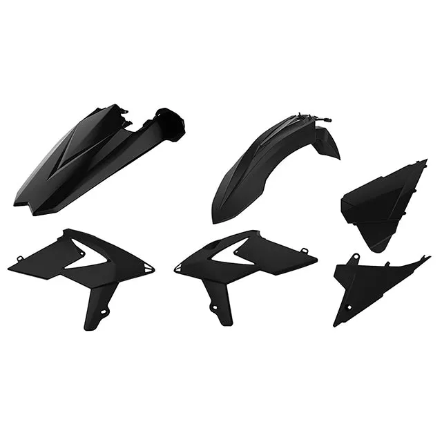Kit de plásticos Beta RR 250/300 2T 350/400/450 4T 18-19 Polisport - negro