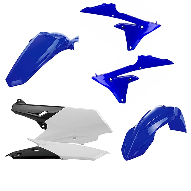 Kit de plásticos WR250F WR450F Radiator scoop YZF style 15-18 Polisport - OEM azul-blanco