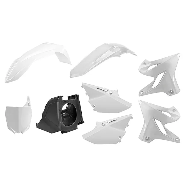 Kit de plásticos Restyling YZ125/250 02-21 Polisport - blanco