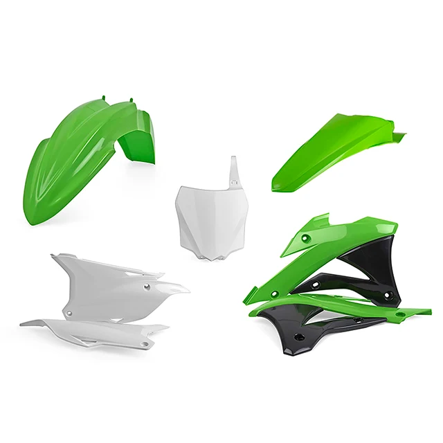Kit de plásticos KX85 14-22 Polisport - OEM verde-blanco