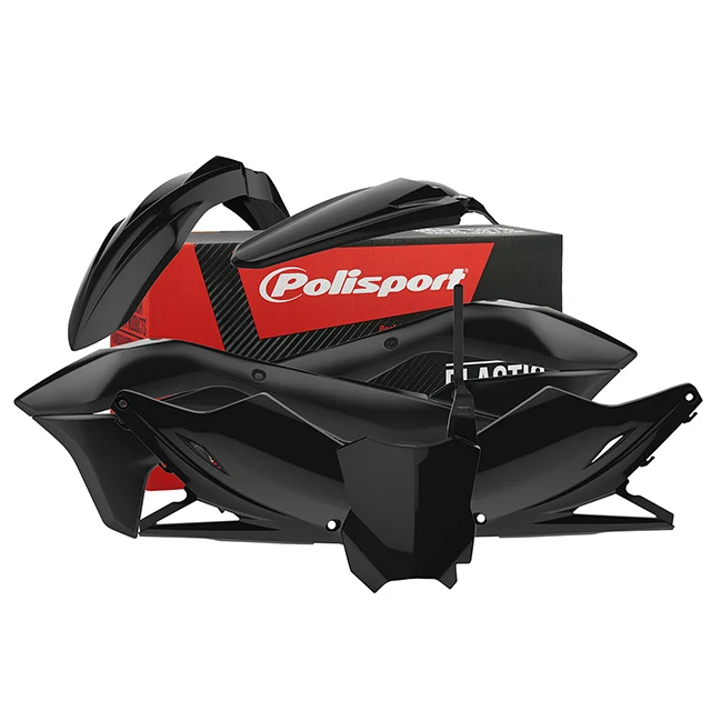 Kit de plásticos KX450F 16-18 Polisport - negro
