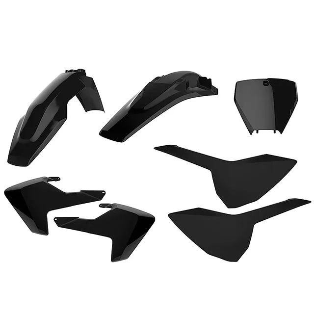 Kit de plásticos TC125/250 FC250/350/452 16-18 Polisport - negro