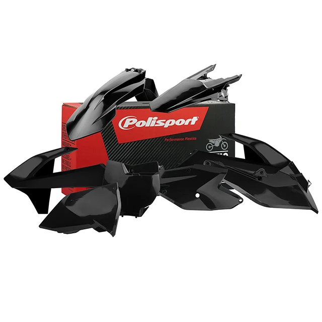Kit de plásticos SX125/150 SX-F250/350/450 XC-F250/350/450 16-18 Polisport - negro