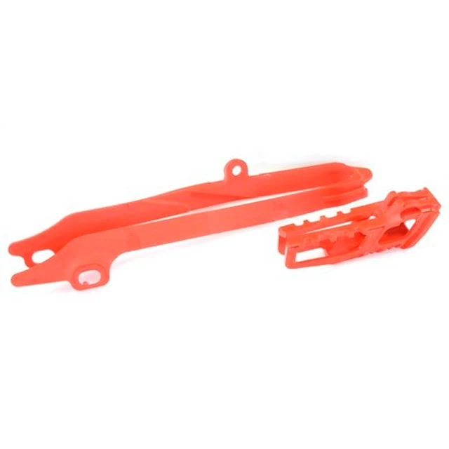 Kit Guia y Patín de cadena Honda CRF450R 11-12 CRF250R 11-13 Polisport - rojo CR04