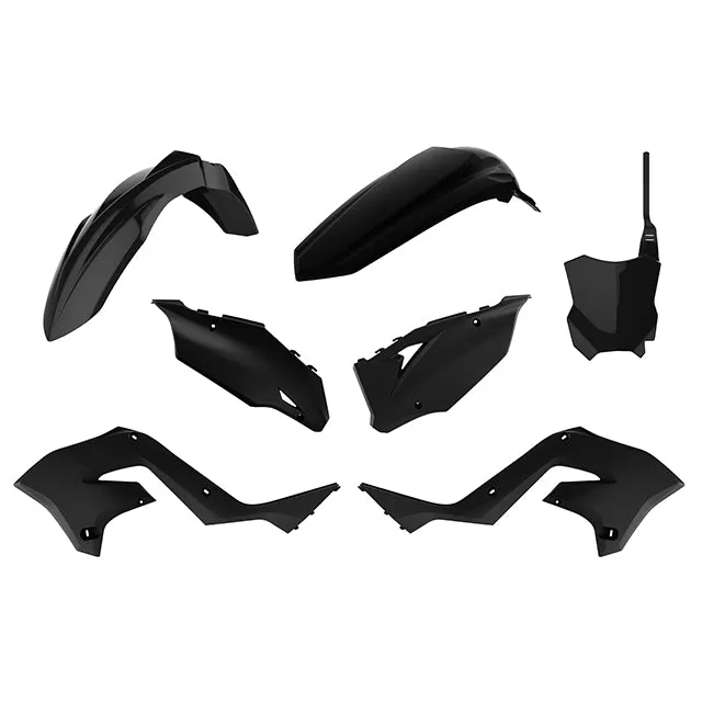 Kit de plásticos Restyling KX125/250 KX450 2020 03-08 Polisport - negro