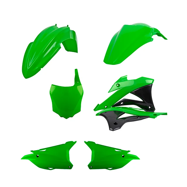 Kit de plásticos KX85 14-22 Polisport - OEM verde