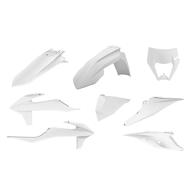 Kit de plásticos KTM EXC/EXC-F con careta 20-22 Polisport - blanco