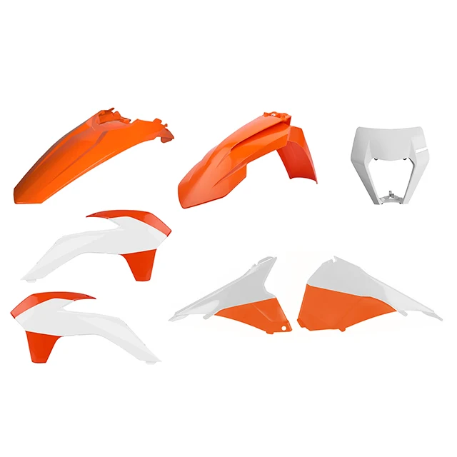 Kit de plásticos Restyling delanteros con mascara careta KTM EXC/EXC-F 14-16 Polisport - OEM