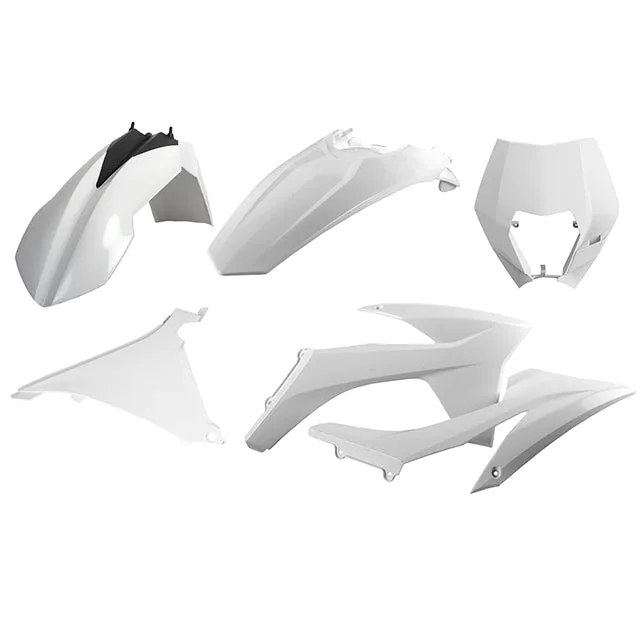 Kit de plásticos KTM EXC/EXC-F con mascara careta 12-13 Polisport - blanco
