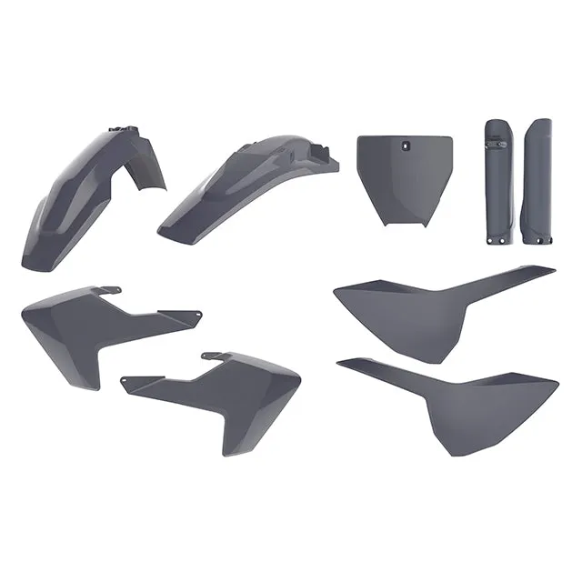 Kit de plásticos TC125/250 FC250/350/454 16-18 Polisport - nardo grey