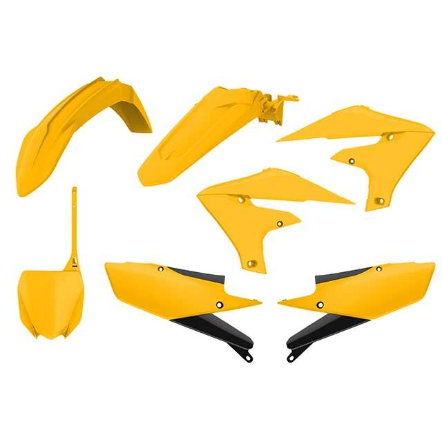 Kit de plásticos Yamaha Vintage YZ450F 18-21 / YZ250F 19-21 Polisport - amarillo oscuro