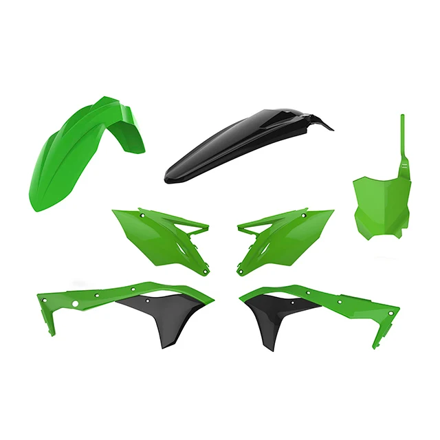Kit de plásticos KX250F 17-20 Polisport - negro-verde