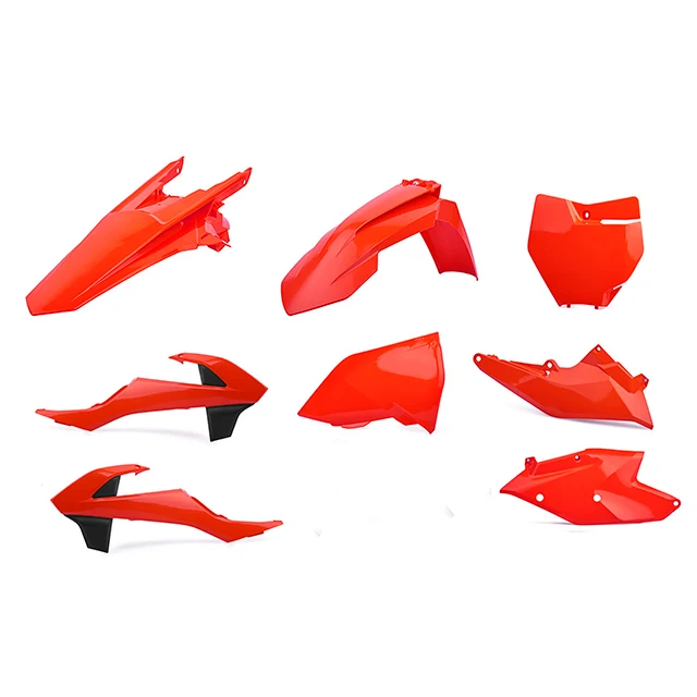 Kit de plásticos SX125/150 SX-F250/350/450 XC-F250/350/450 16-18 Polisport - naranja flúor