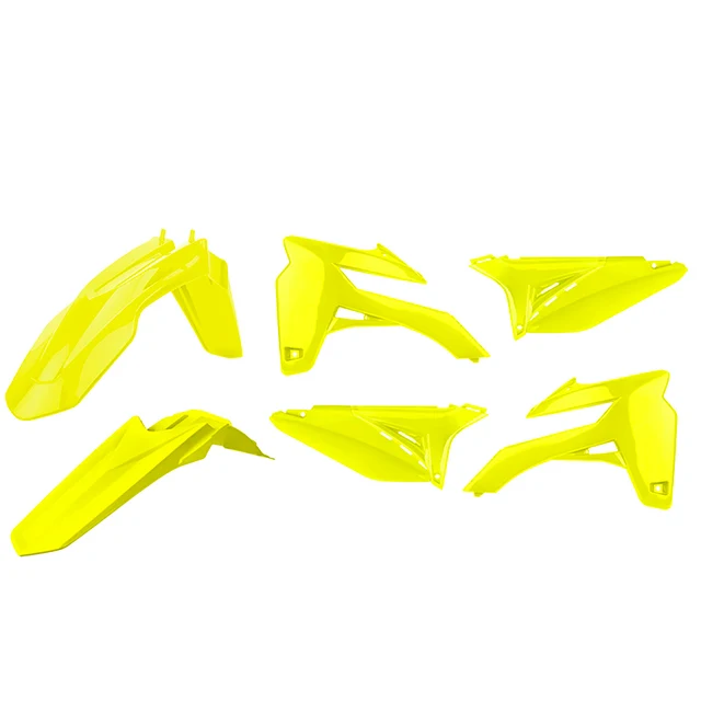 Kit de plásticos Sherco SE-R/SEF-R 13-15 Polisport - amarillo flúor
