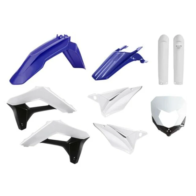 Kit de plásticos Sherco SE-R/SEF-R 17-22 Polisport - OEM blanco-azul