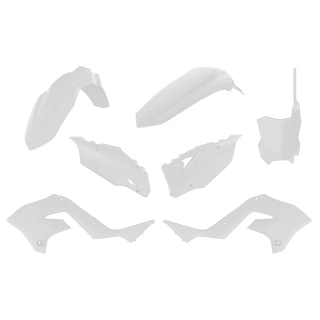 Kit de plásticos Restyling KX125/250 KX450 2020 03-8 Polisport - blanco
