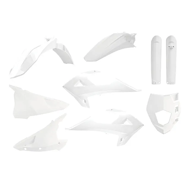 Kit de plásticos Rieju MR 250/300 21-22 GasGas EC/EC-E 18-20 Polisport - blanco