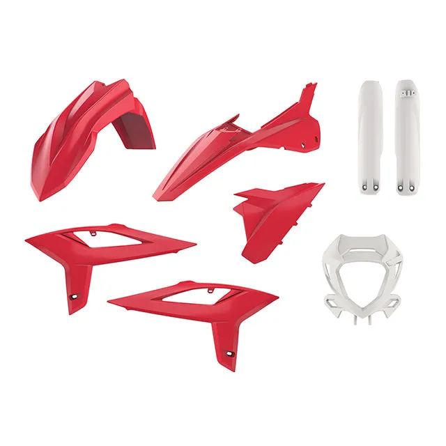 Kit de plásticos Beta RR 250/300 2T 350/400/450 con protectores de horquilla y careta 20-22 Polisport - OEM