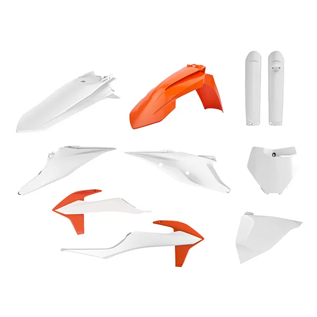 Kit de plásticos SX/SX-F 19-22 Polisport - OEM blanco-naranja