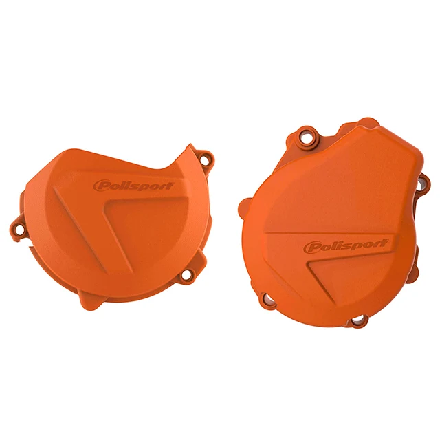Kit Tapa embrague y encendido KTM EXCF/XCFW450/500 HUSQ FE450/501 17-22 Polisport - naranja