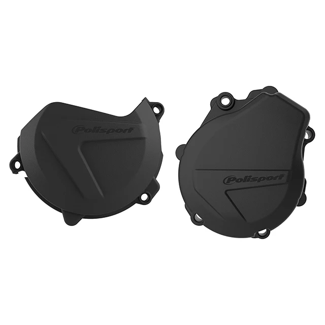 Kit Tapa embrague y encendido KTM EXCF/XCFW450/500 HUSQ FE450/501 17-22 Polisport - negro